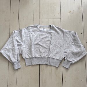 Aritzia Gray Crew Neck Sweater